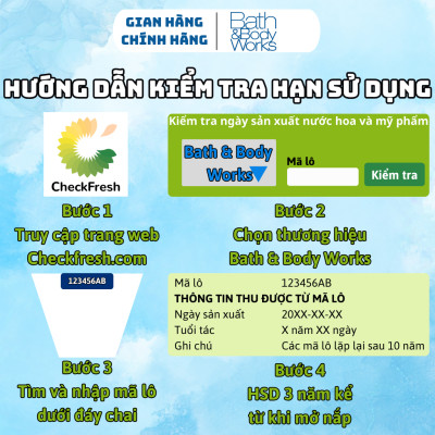 Body Mist Bath And Body Works Nam Nữ Chính Hãng Iced Lemon Pound Cake, Xịt Thơm Body Toàn Thân Hương Nước Hoa