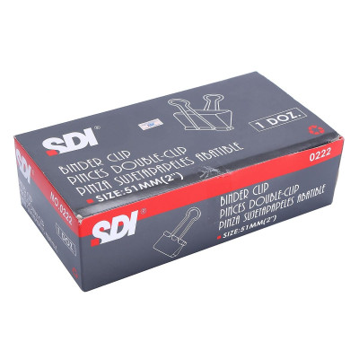 Hộp 12 Kẹp Giấy SDI 0222 (51mm)