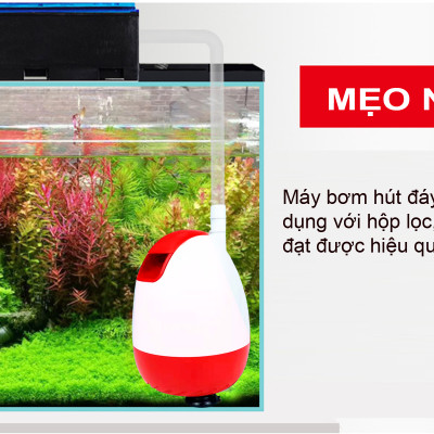 Máy bơm hút đáy BAOYU BY-303 30W bơm chìm hút cặn 360 độ bể cá cảnh thủy sinh BY303