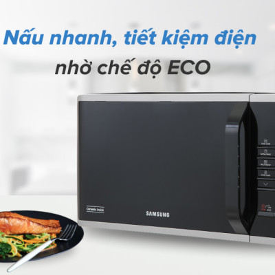 Lò vi sóng Samsung MS23K3513AS/SV-N 23 lít - Hàng Chính Hãng
