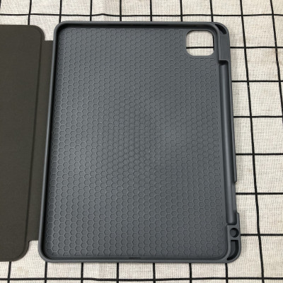 Bao da chính hãng Mutural cao cấp cho iPad Pro 12.9 2020 có khay đựng bút - Đen