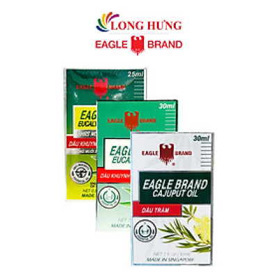 Combo dầu Eagle Brand Eucalyptus Oil Plus+ (25ml) + Eucalyptus Oil (30ml) + Eucalyptus Cajuput Oil (30ml) - Hàng chính hãng