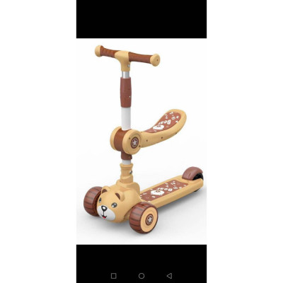 Xe trượt scooter cho trẻ em có  đèn, ghế ngồi 2in1 có giỏ đồ mẫu mới - Xe đồ chơi cho bé