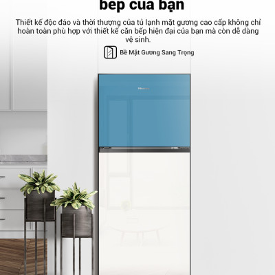 Tủ lạnh Hisense Inverter Pro 424L RT549N4EBU tiết kiệm năng lượng, bảo hành 3 năm - HÀNG CHÍNH HÃNG