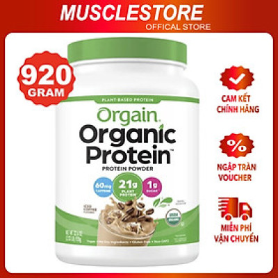 Bột Protein Thực Vật Mỹ ORGAIN Organic Protein 920g, Bột Đạm Chuẩn Hữu Cơ USDA