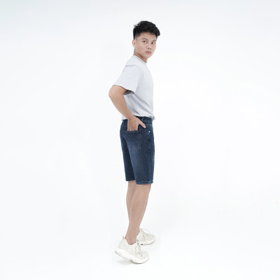 Quần Short Jeans Nam Cao Cấp HUNTER X-RAYS Form Slimfit Thun Màu Xanh Nam Tính S61