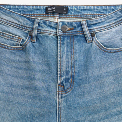 Quần jeans nam ROUTINE màu Xanh M/INDIGO . Form Slim cropped - 10F24DPA007 | LASTORE MENSWEAR