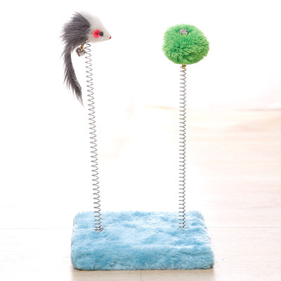 Đồ chơi bàn bông thú nhún cho mèo nhỏ - genyo pet toy 209 ( màu giao ngẫu nhiên )