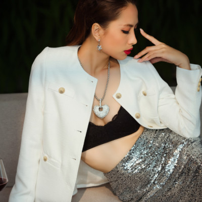 Áo Jacket Tweed Hà Giang TOP187 thời trang thiết kế Hity