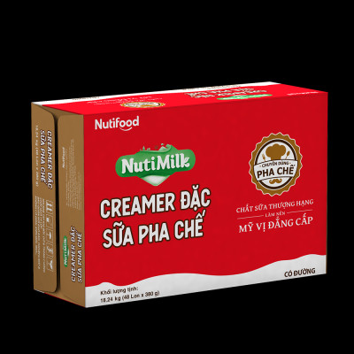 Creamer đặc Sữa pha chế có đường Nuti Lon 380g SDD02Ti NUTIFOOD