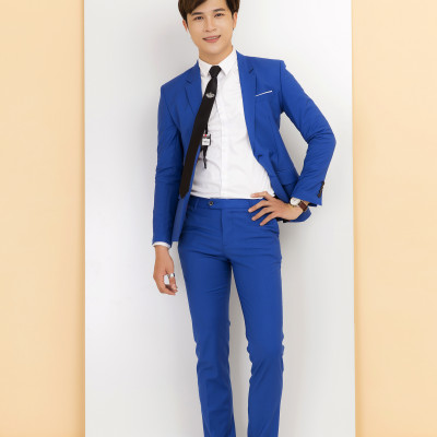 Áo vest nam Titishop AVN300 Xanh dương 2 nút