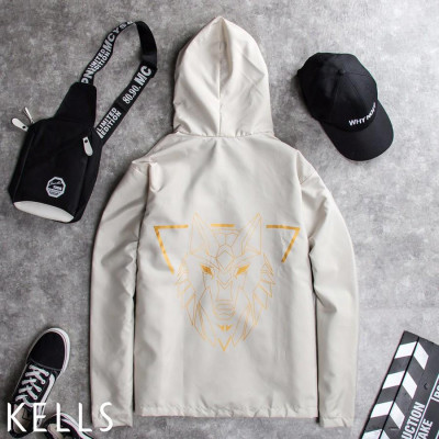  Áo khoác nam Áo khoát nam nữ cặp đôi gió dù 2 lớp chống nắng Sói ca cực chất cá tính-A004
