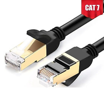 Ugreen UG11274NW107TK 15M màu Đen Cáp mạng LAN CAT7 F/FTP chống nhiễu - HÀNG CHÍNH HÃNG