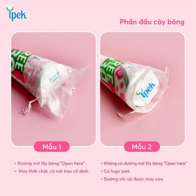 [ Tặng 1 gói bông Care4u 233 miếng ] Combo 1 thùng bông tẩy trang Ipek 150 miếng ( 30 gói x 150)