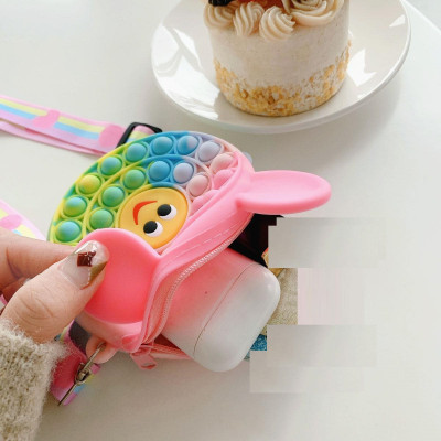 Túi ví Pop It Dễ Thương, Túi Trang Điểm dành cho các bé gái màu pastel