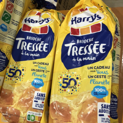 Combo 5 bánh mì Hoa cúc Harrys Brioche Tressée 500g 