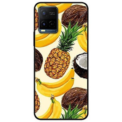 Ốp lưng dành cho Vivo Y21 - Vivo Y21s mẫu Dừa Chuối Dứa