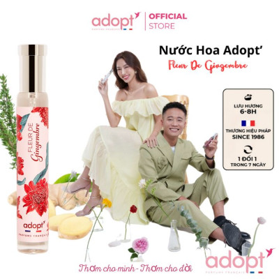 Nước hoa thùy tiên,nước hoa nữ chính hãng adopt Fleur De Gingembre hương tươi mát thơm lâu dung tích 30ml