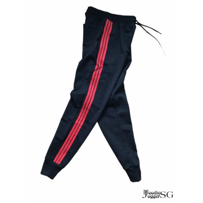 (Size đến 110Kg) Quần thun bo phối sọc nam nữ chất đẹp, dày dặn