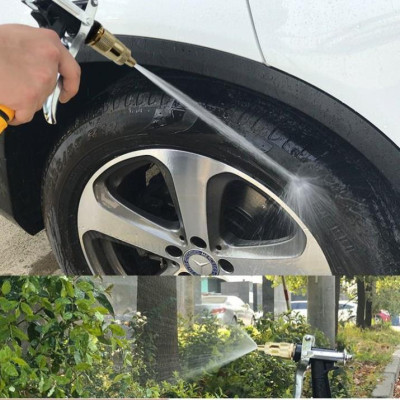  Bộ dây vòi xịt nước rửa xe, tưới cây . tăng áp 3 lần, loại 7m, 10m 206236 đầu đồng, cút đồng,nối đồng