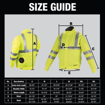ÁO KHOÁC LÀM MÁT DÙNG PIN SIZE L MAKITA  DFJ214CM (KHÔNG KÈM PIN VÀ SẠC) - HÀNG CHÍNH HÃNG