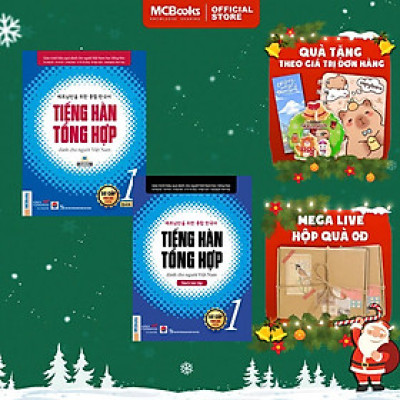 Sách - Tiếng Hàn Tổng Hợp Dành Cho Người Việt Nam - Sơ Cấp 1 Bài Học - Bài Tập - Bản Màu - MCBooks