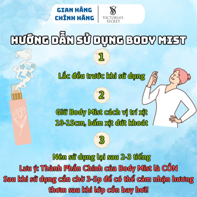 Body Mist Victoria Secret Chính Hãng Bare Vanilla Shimmer, Xịt Thơm Body Toàn Thân Hương Nước Hoa 250ml