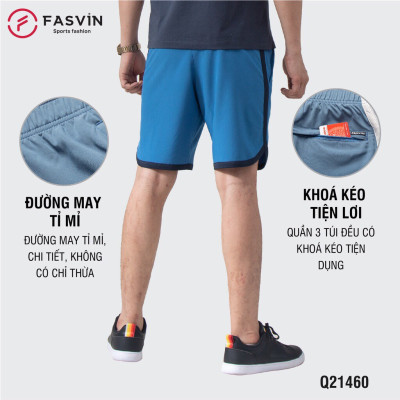 Quần đùi nam Fasvin Q21461.HN vải gió chun co giãn mềm mại thoải mái vận động