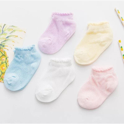 Set 5 đôi tất lưới cho bé, combo 5 đôi vớ cotton lưới siêu đẹp