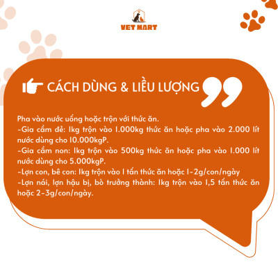 [Gói 1KG] Five ADE Plus hỗ trợ tăng tỉ lệ Ấp Nở, Thụ Thai, Tăng Sản Lượng Trứng cho Lợn, Bò, Gà - Fivevet