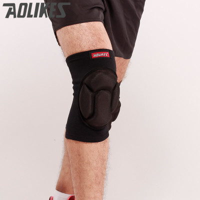 Đai miếng đệm bảo vệ đầu gối AOLIKES A-0217B đàn hồi Rubber cushion anti-collision knee pad