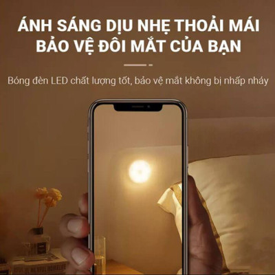Đèn LED cảm biến chuyển động cảm biến thông minh, ánh sáng bảo vệ mắt, sạc pin USB đời mới, dán tường, tủ quần áo, cầu thang, phòng ngủ… Cảm Ứng không dây