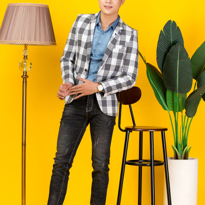  Áo vest Nam Titishop VN321 Caro Trắng