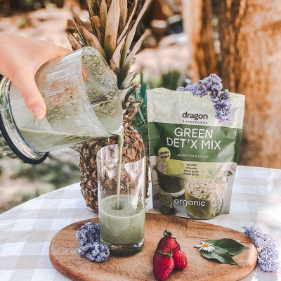 Bột green detox mix hữu cơ 200g - Dragon Superfoods