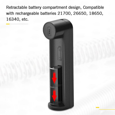 YONII C1 Universal Battery Charger Protection USB Port Batteries Charger for 18650 Li-ion Battery