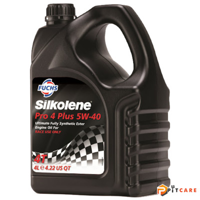 Nhớt Xe Đua Fuchs Silkolene Pro 4 5W40 Race Use Only Can 4 Lít Nhập Khẩu UK