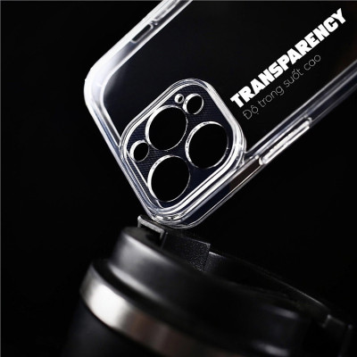 Ốp lưng trong suốt chống sốc bảo vệ camera cho iPhone 14 Pro Max / 14 Pro / iP 14 hiệu Likgus - Trang bị đệm khí 4 góc, viền TPU chống trầy xước, lưng PC cường lực chống sốc - Hàng nhập khẩu