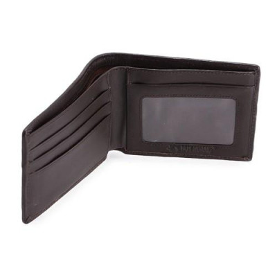 HC2241 - Bóp nam Huy Hoàng da cá sấu nguyên con màu nâu đất