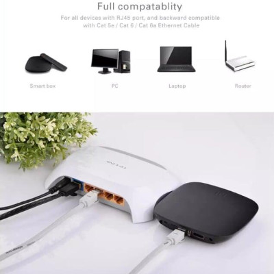 Ugreen UG11274NW107TK 15M màu Đen Cáp mạng LAN CAT7 F/FTP chống nhiễu - HÀNG CHÍNH HÃNG