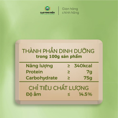 Gạo Nếp Sáp Vinh Hiển 1KG - Dẻo thơm, nếp ngon