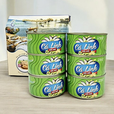 Thùng (06 hộp) Cá Linh kho mía - Antesco