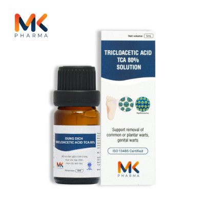 Dung dịch Tricloacetic Acid (TCA) 80% - Hỗ trợ loại bỏ Sùi mào gà, mụn cóc, hạt ngọc...