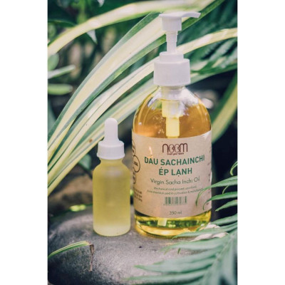 DẦU SACHA INCHI ÉP LẠNH 350ml & 100ml - NOOM (tặng vòi nhấn cho chai 350ml)