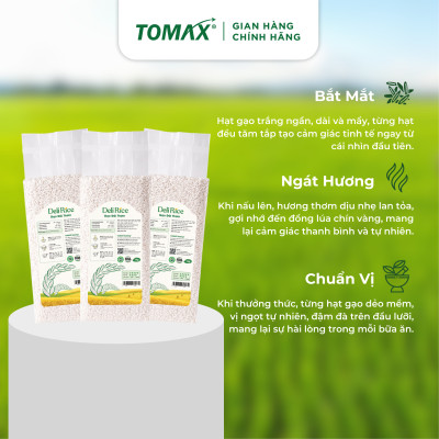 Combo Hương Lành (túi 1kg hút chân không) dẻo vừa, ráo cơm, ngọt thơm