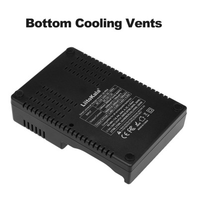 Bộ sạc pin thông minh LiitoKala Lii-PD4 Bộ sạc thông minh w / 4 khe cắm pin Màn hình LCD cho Ni-MH Ni-Cd Li-ion