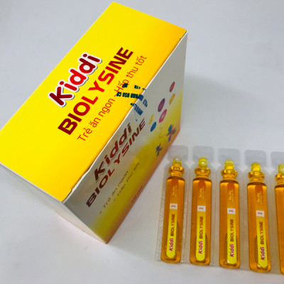 Thực phẩm chức năng KIDDI BIOLYSINE tăng cường hệ miễn dịch, tăng cường hấp thu, giúp bé ăn ngon miệng (Hộp 4 vỉ x 5 ống 10ml)