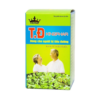 Viên uống Tiểu đường T. Đ Kingphar , hộp 40v, kiểm soát và ổn định đường huyết