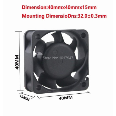 1 Cái Quạt Tản Nhiệt 4015 4cm 40mm X 15mm Dc 24v 2pin 40x40 X 15mm