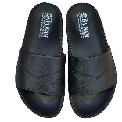 Dép Nam Quai Ngang Da Bò Thật TiTi ĐÔ Cao Cấp DNA2079d