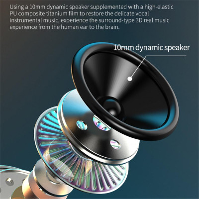 CINCATDY Tai Nghe Bluetooth V5.0 Earbuds Gaming Headphone True Wireless Headset J7 ANC - Hàng Chính Hãng